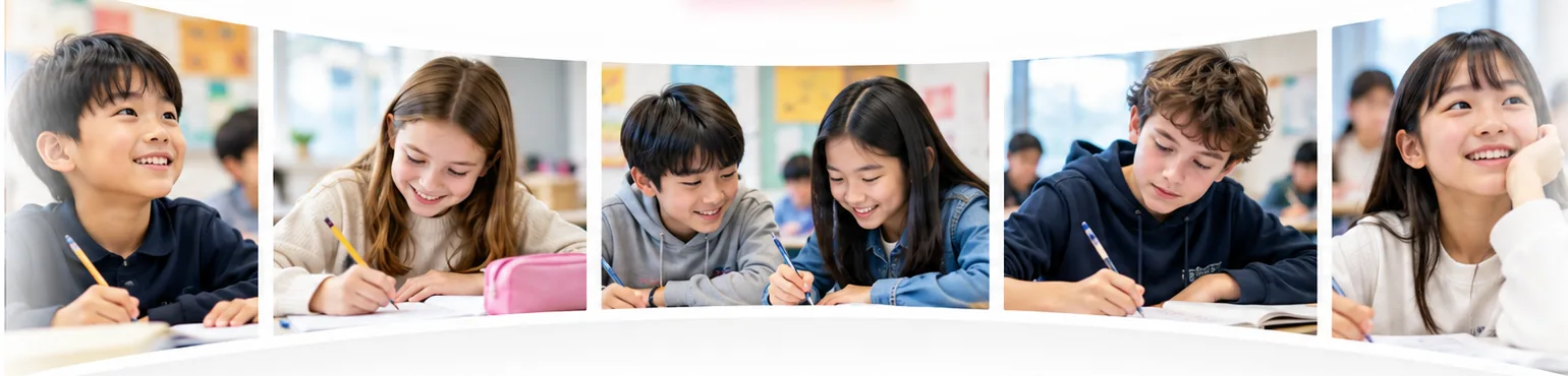 Students learning mathematics